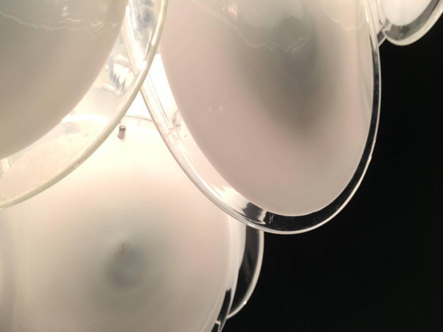 Disc Murano Chandeliers From Vistosi, 1970s, Set Of 4 photo vinterior