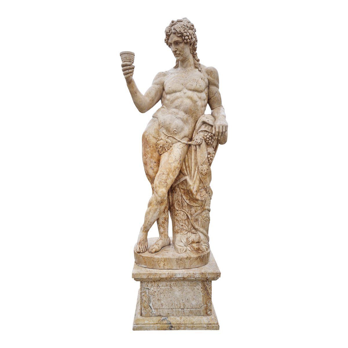 Italian Artist, Four Seasons Statues, Travertine, Set Of 4 photo Art