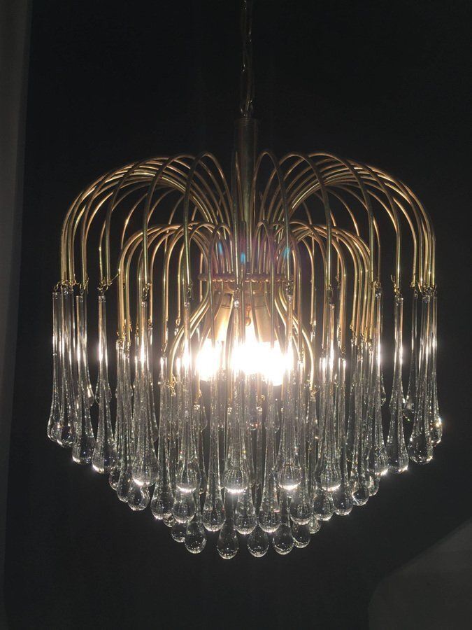 Murano Chandelier In The Style Of Venini, 1960s photo Lighting