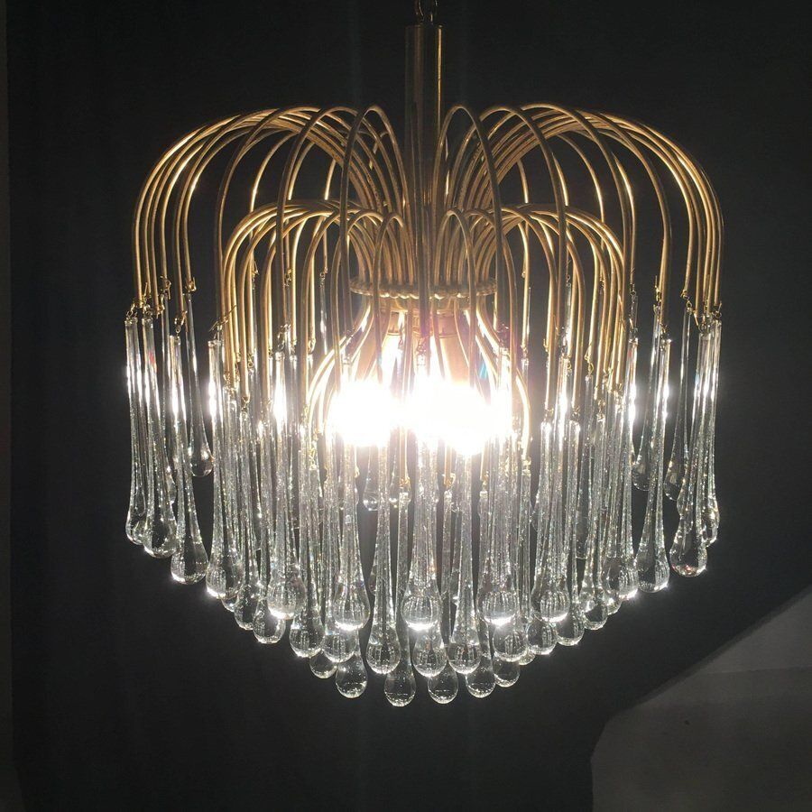 Murano Chandelier In The Style Of Venini, 1960s photo buy