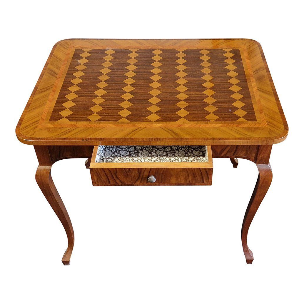 Louis XV Coffee Table With One Drawer, 1980s photo vinterior