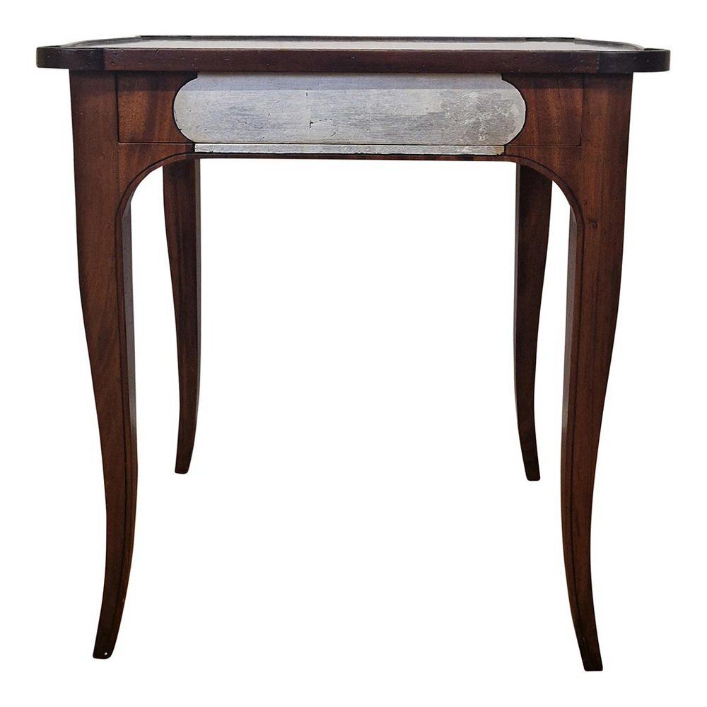 Wooden Coffee Table With Inlaid Top, 1980s