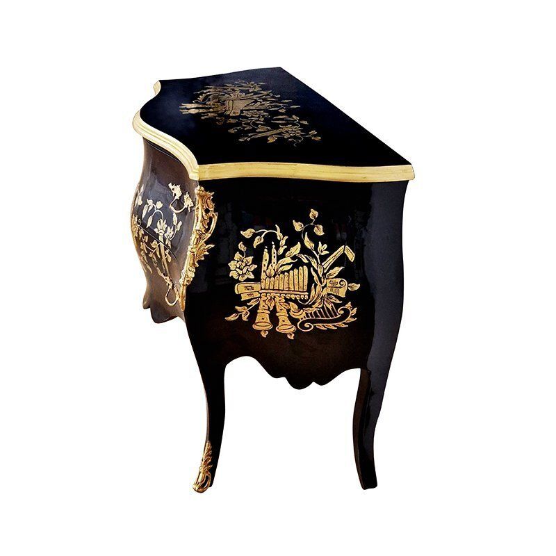 Dresser In Black Lacquered Wood, 1990s photo furniture