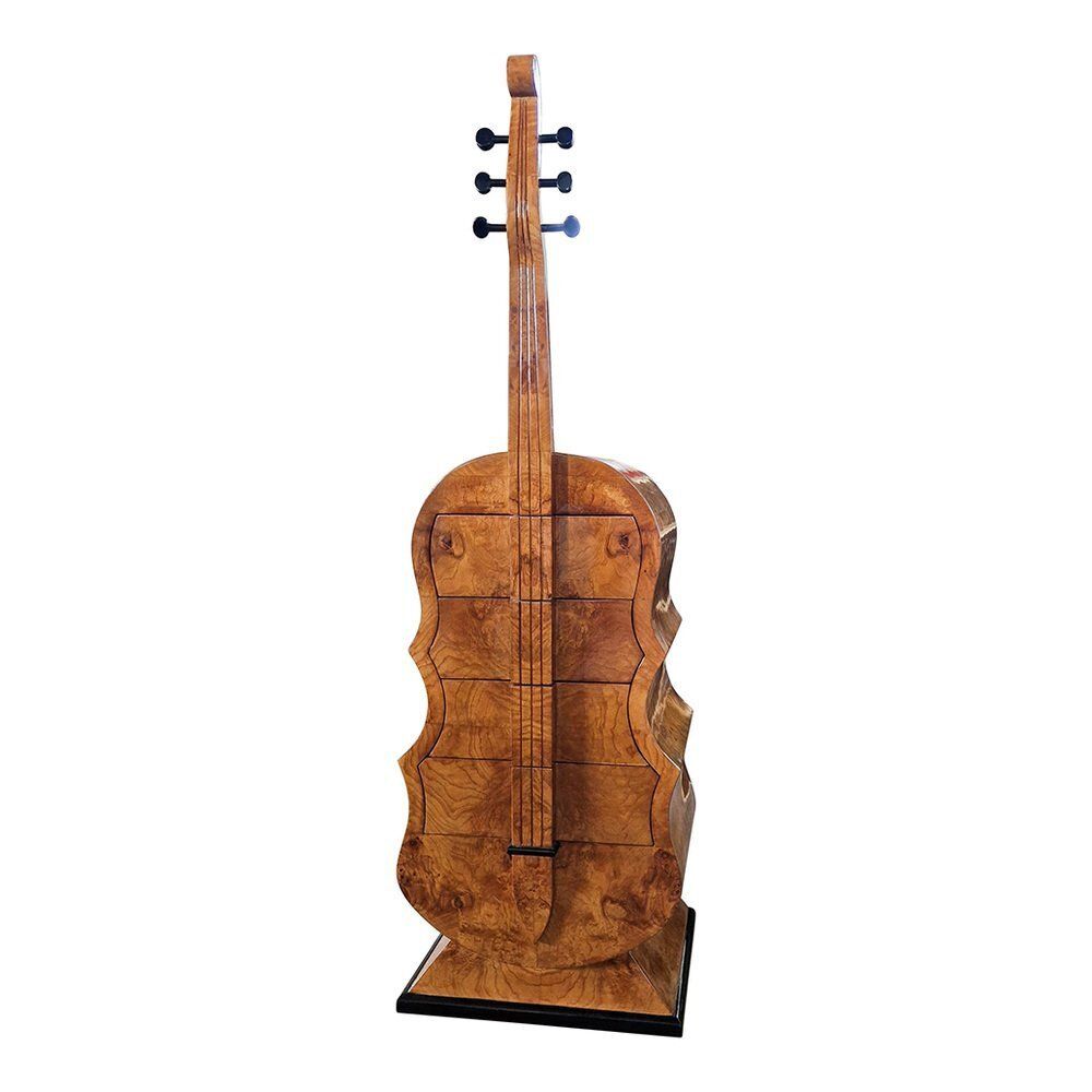 Art Deco Chest Of Drawers In The Shape Of A Double Bass, 1930s photo Furniture