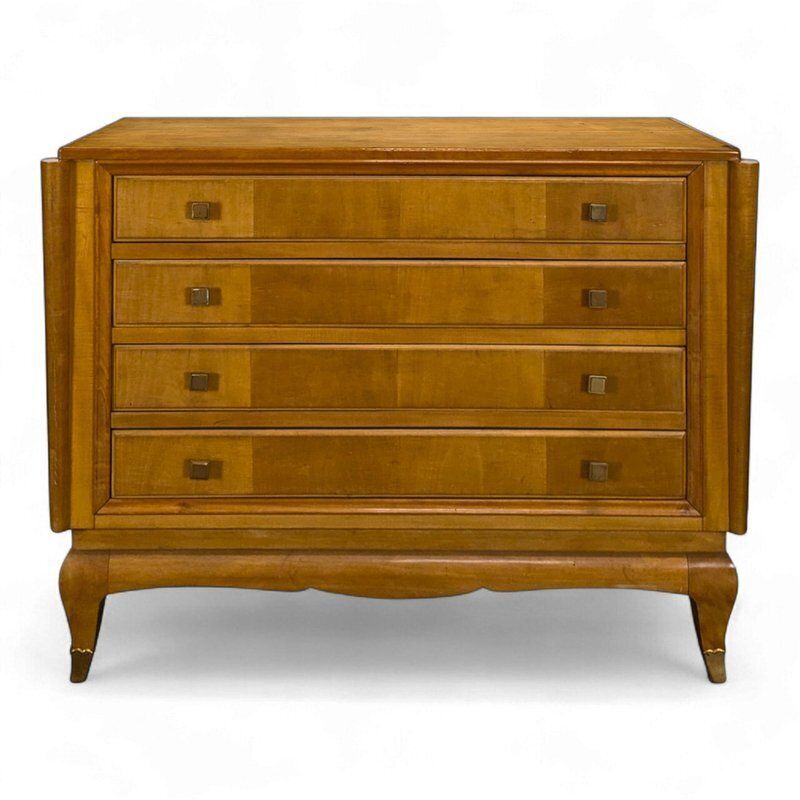 Chest Of Drawers In Maple And Sycamore Wood By André Arbus And René Prou