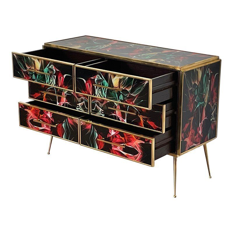 Multicolor Murano Glass Dresser, 1980s photo 4586.0