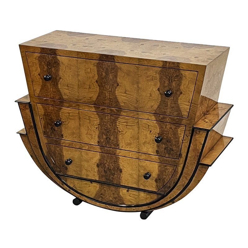 Art Deco Commode In Walnut, 1980s photo 2807.0