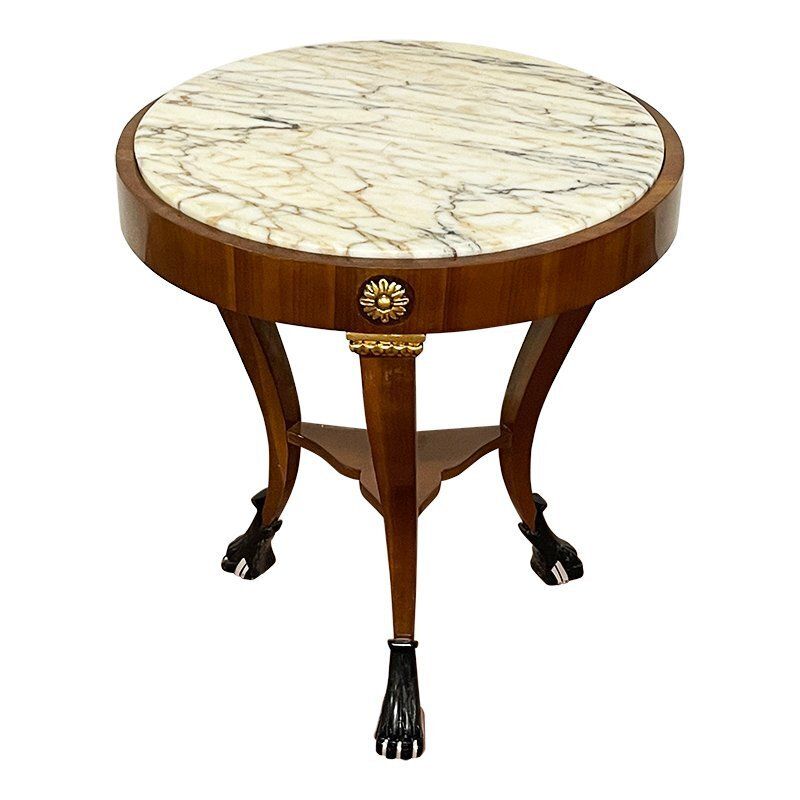 French Style Coffee Tables With Marble Tops, 1990s, Set Of 2 photo buy