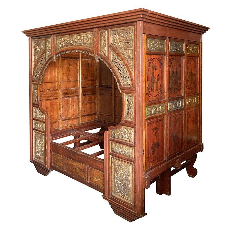 Antique Opium Bed, 19th Century photo furniture