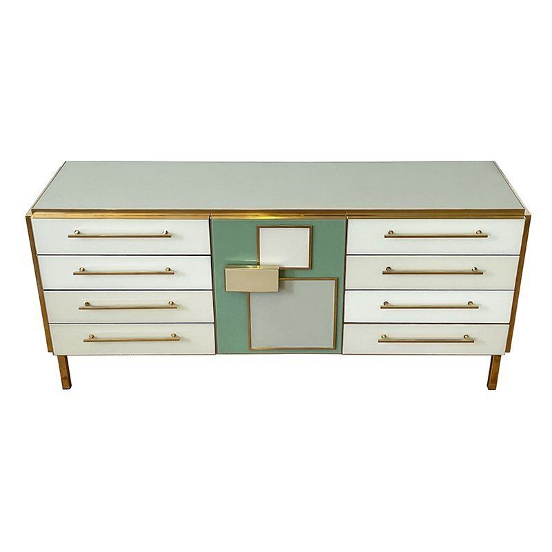 Glass Dresser With Central Door, 1980s photo Furniture