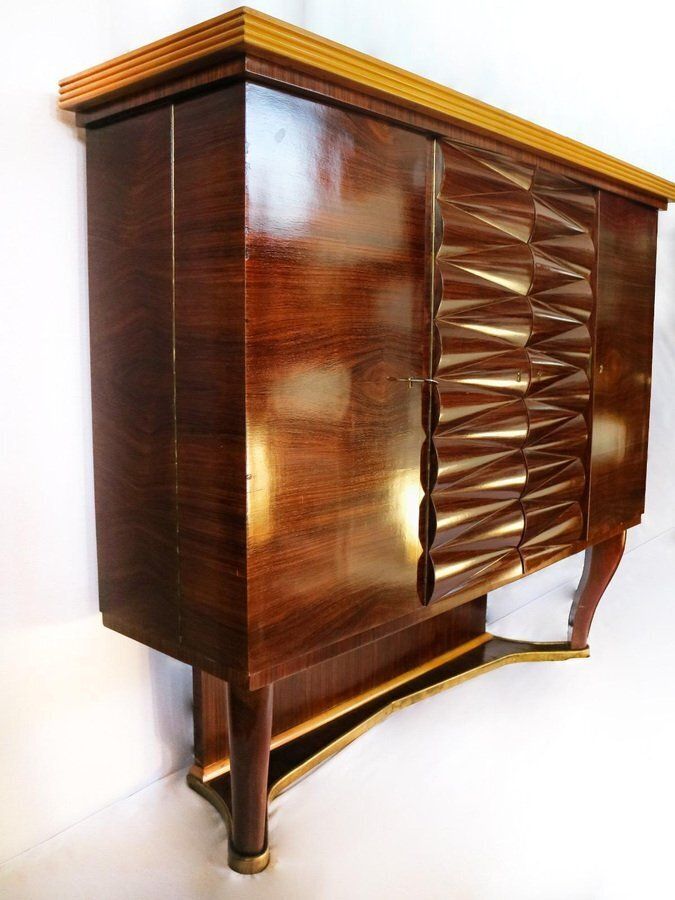 Italian Art Deco Dry Bar Cabinet By Michele Merighi, 1940 photo for sale