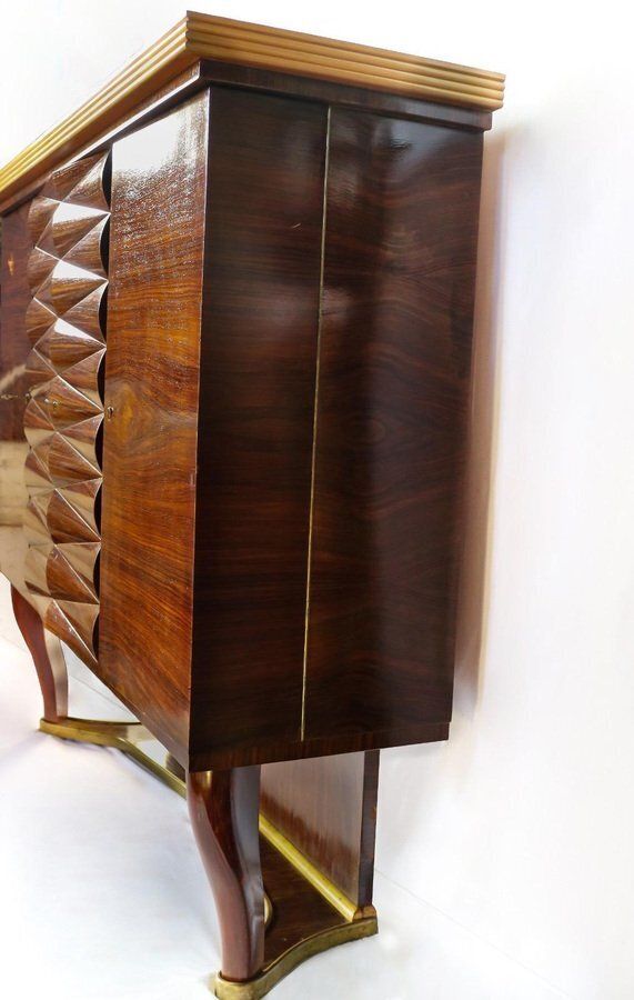 Italian Art Deco Dry Bar Cabinet By Michele Merighi, 1940 photo vinterior