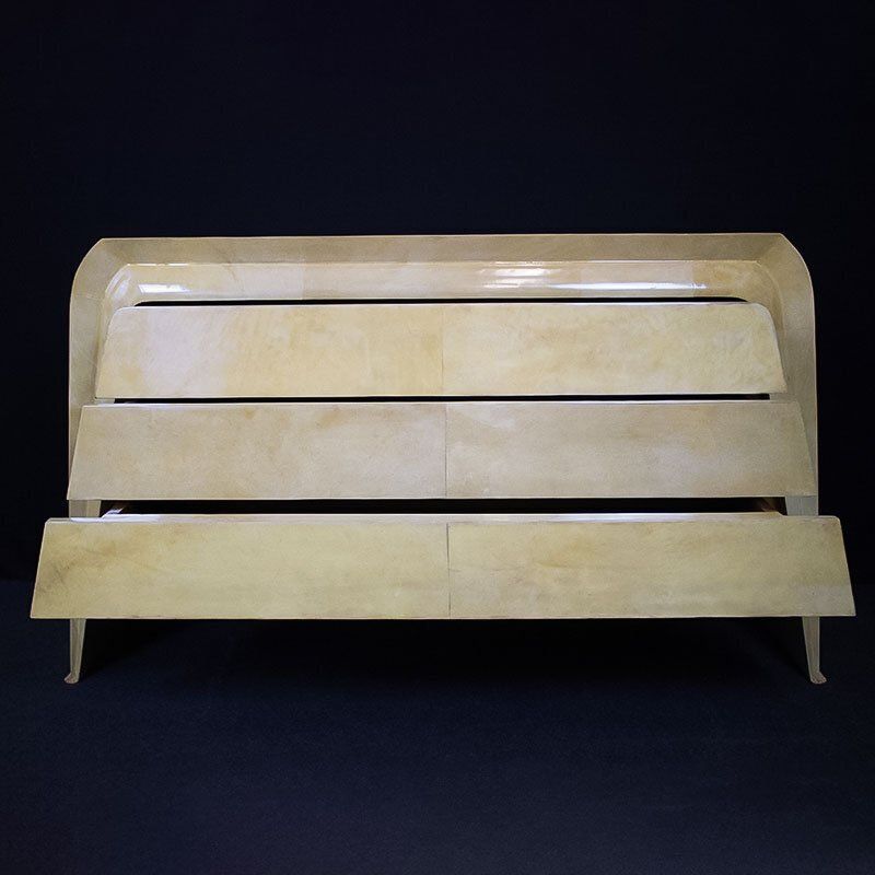 Parchment Chest Of Drawers, 1980s photo for sale