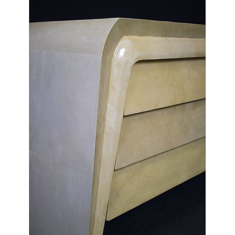 Parchment Chest Of Drawers, 1980s photo vinterior