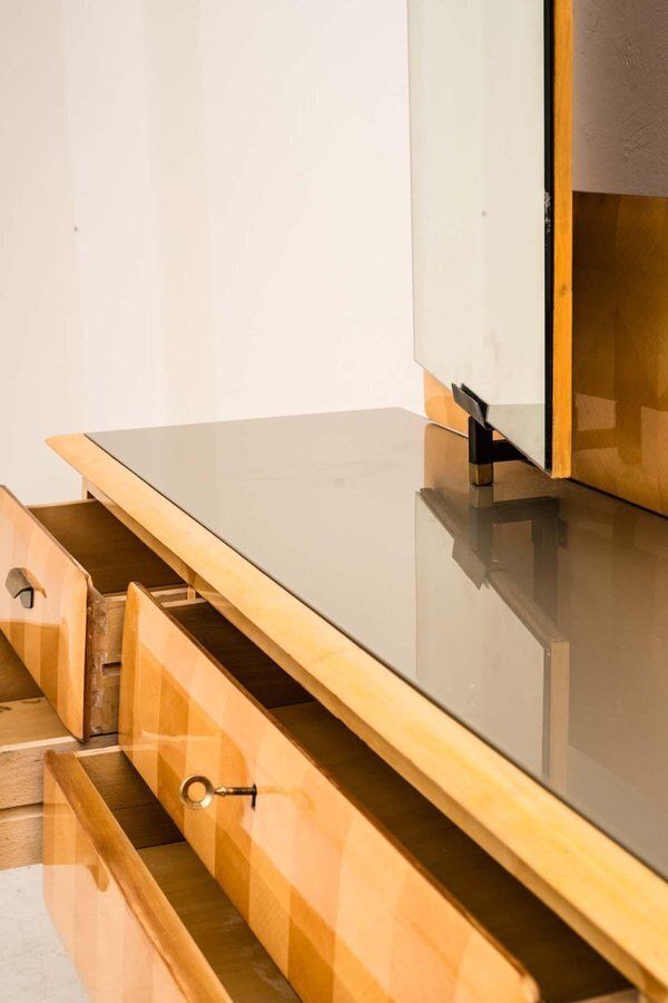 Italian Maple Wood Dressing Table, 1950s photo vinterior