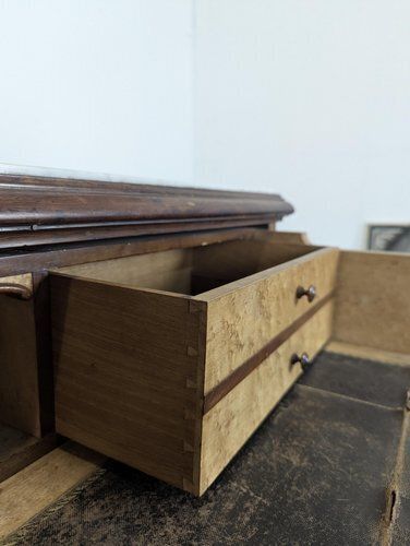 Elm Burl And Rosewood Secretary Chest Of Drawers photo buy