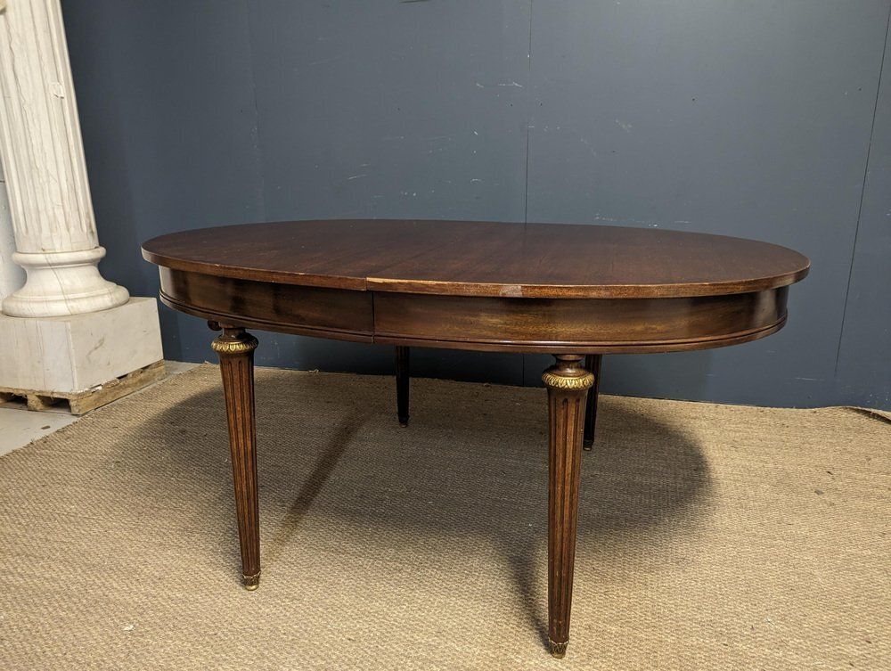 Louis XVI Style Mahogany Veneer Table photo vintage