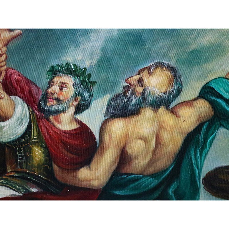 Nobles And Mythology, 1800s, Oil On Canvas, Framed photo Art