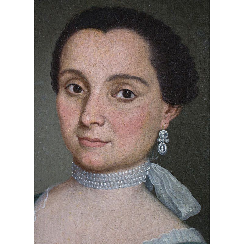 Pietro Longhi, Portrait Of A Young Gentlewoman With Snuffbox, 1700s, Oil On Canvas photo furniture