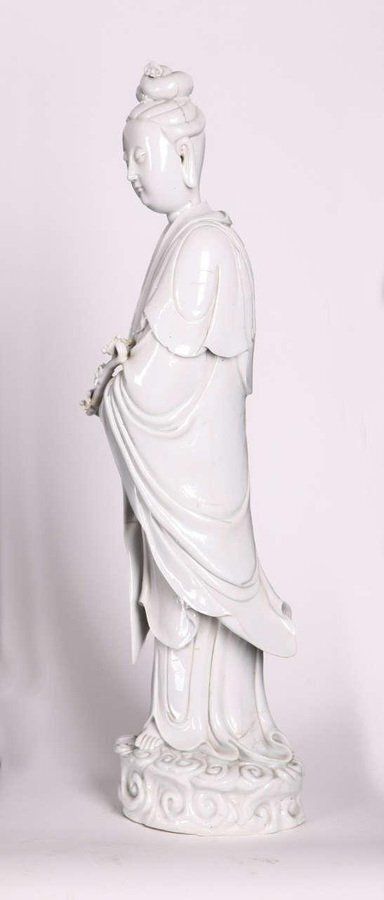Blanc De Chine, Figure Of Guanyin, Qing Dinasty photo for sale