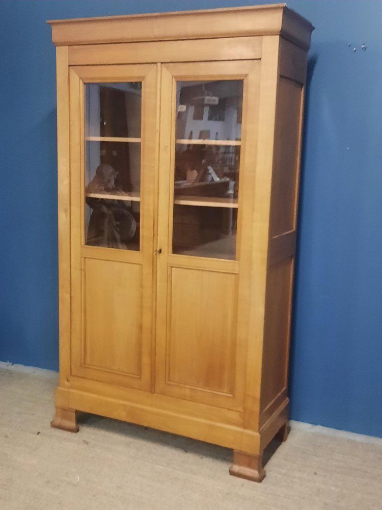 Louis Philippe Style Library In Merisier photo furniture