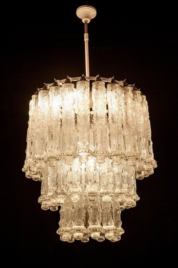 Murano Art Glass Chandelier By Aureliano Toso, 1950 photo furniture