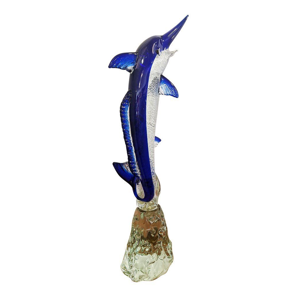 Murano Glass Sculpture Of Swordfish On Base By Alessandro Barbaro, 1980s photo furniture