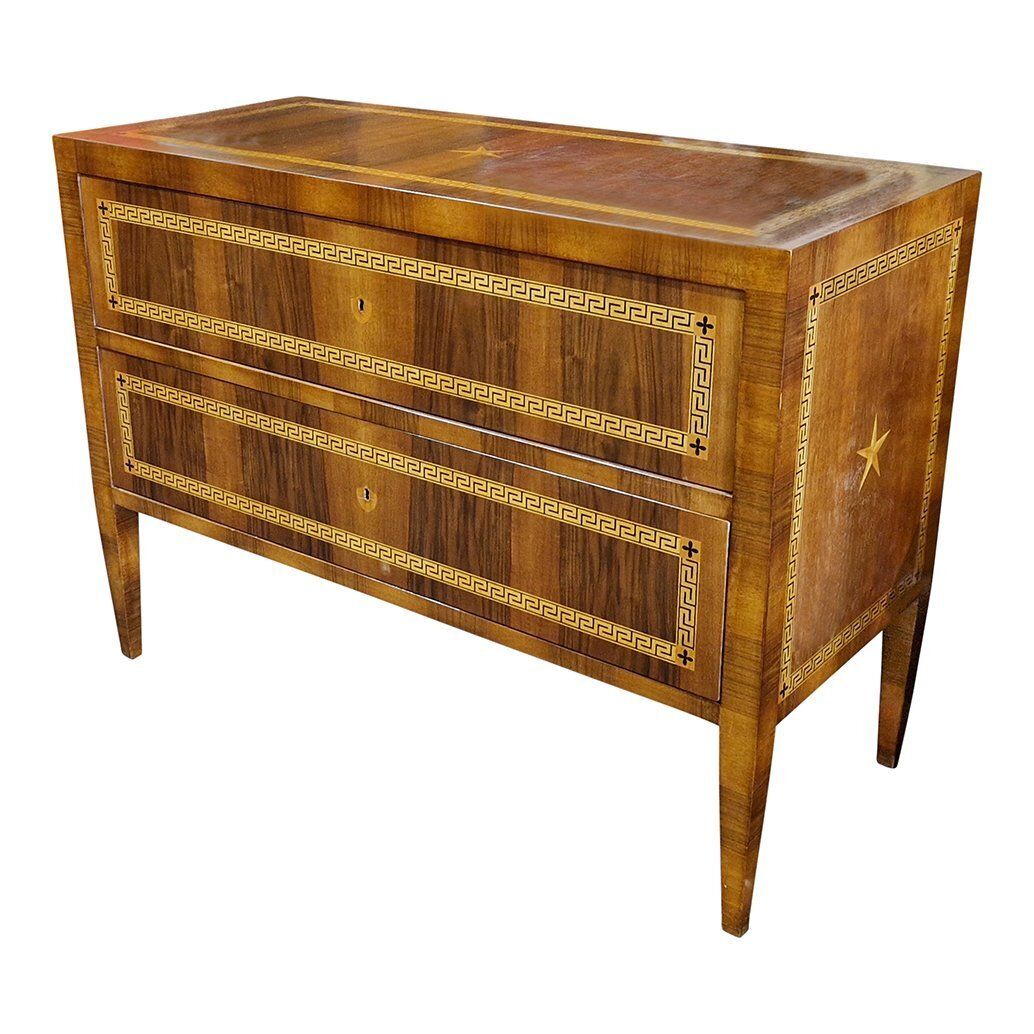Louis XVI Chest Of Drawers With Two Drawers, 1980s photo for sale