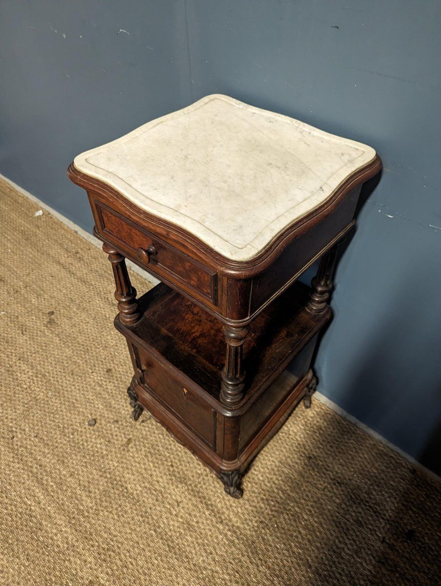 Louis XVI Style Bedside Tables In Mahogany And Rosewood, Set Of 2 photo furniture