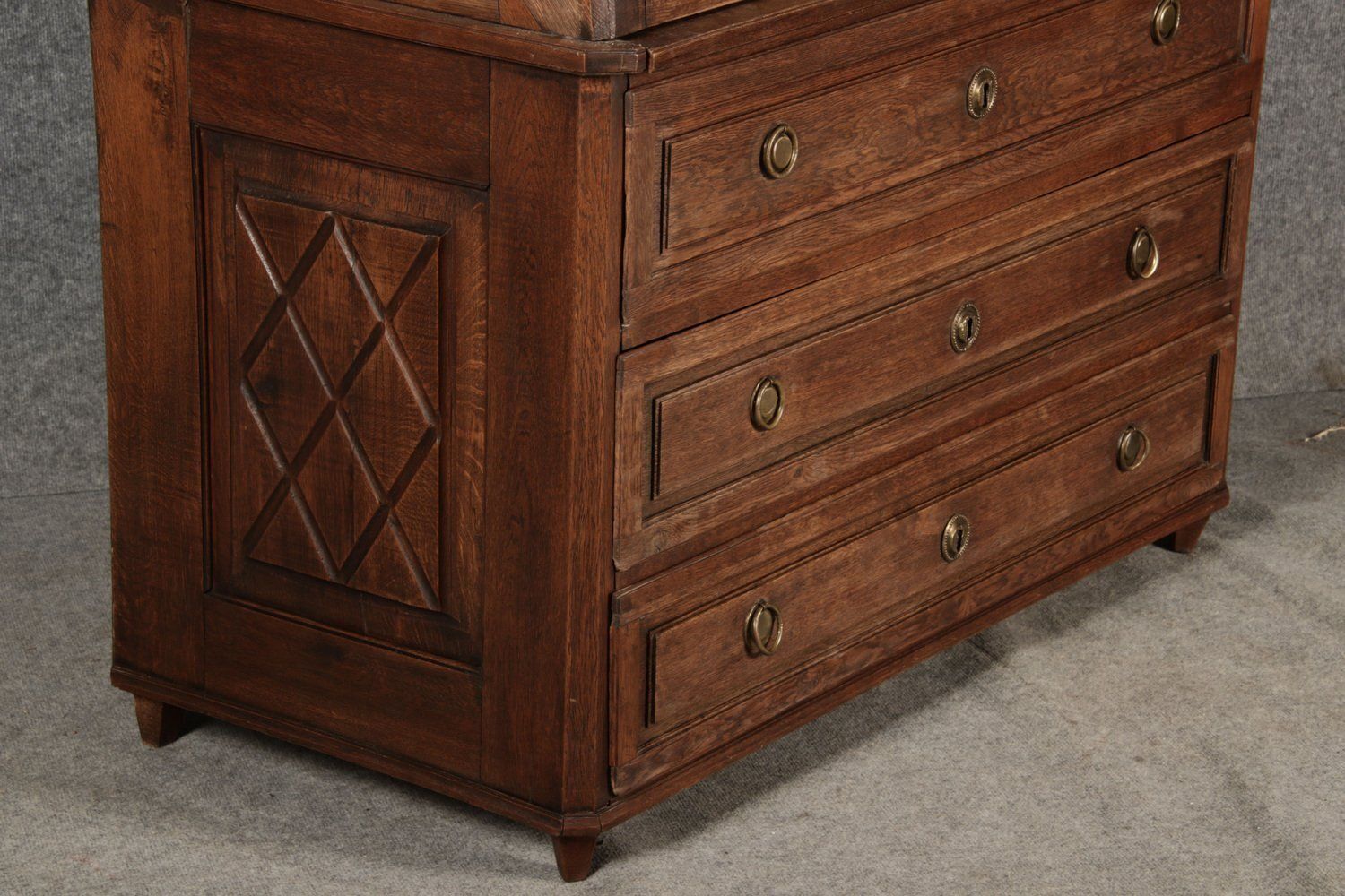 photo furniture Antique Biedermeier Secretary In Oak, 1800
