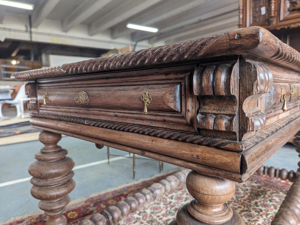 Portuguese Rosewood Coffee Table, 19th Century photo vinterior