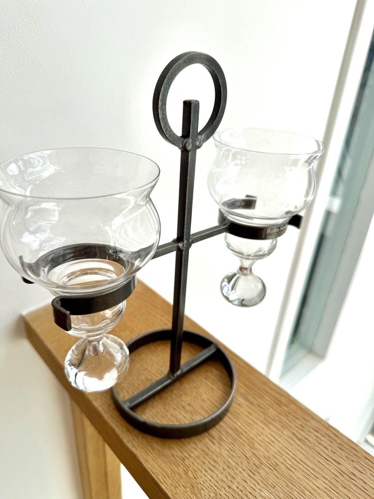 photo vinterior A Pair Of Vintage Scandinavian Candelabras Bolin Smide Sweden Bertil Vallien