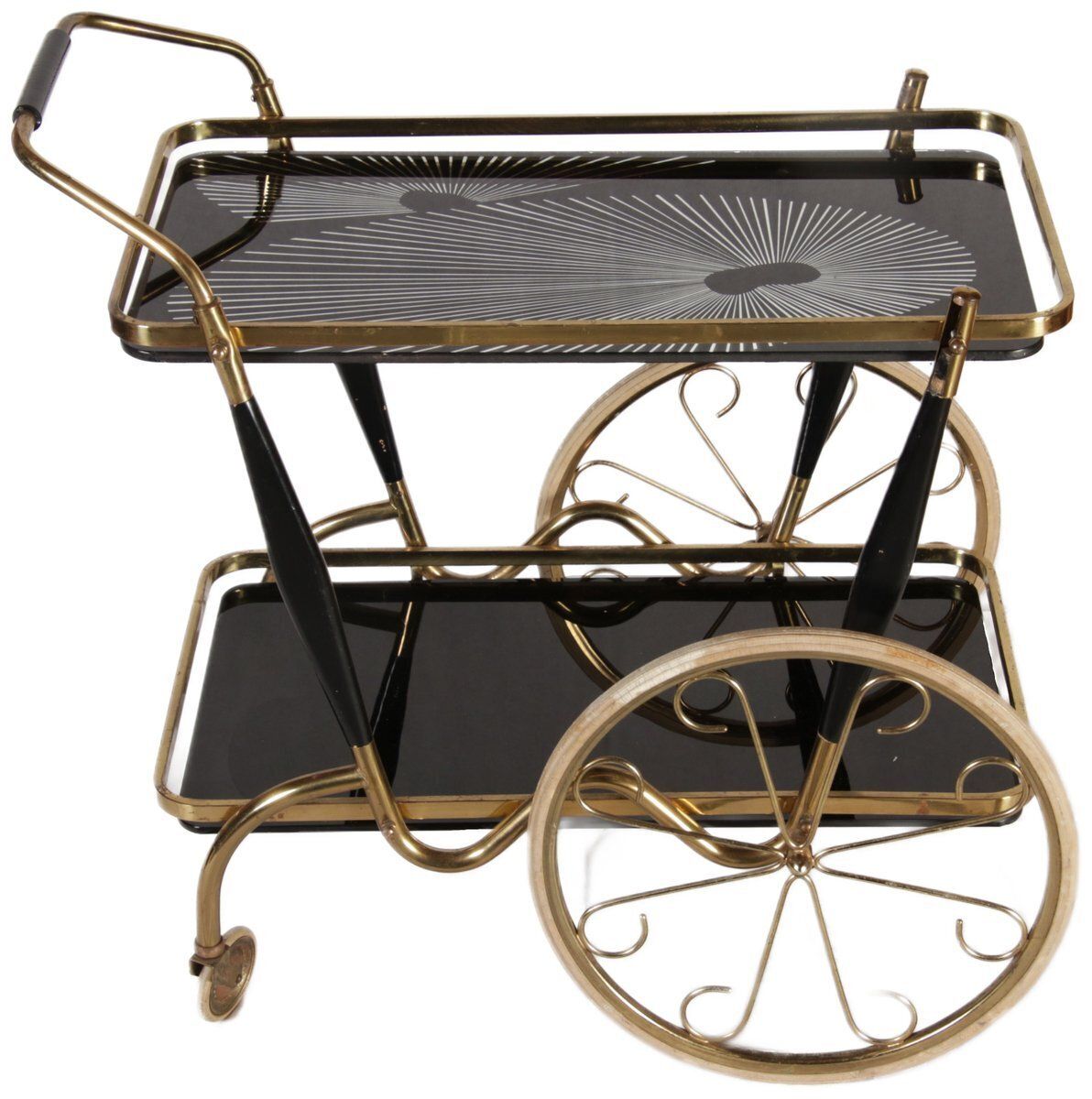photo furniture Tea Serving Cart By Cesare Lacca For Cesare Lacca, Italy, 1950s