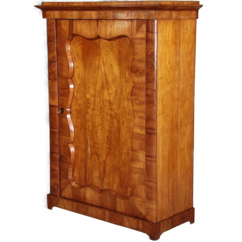 Antique Viennese Biedermeier Cabinet In Walnut, 1820s photo for sale
