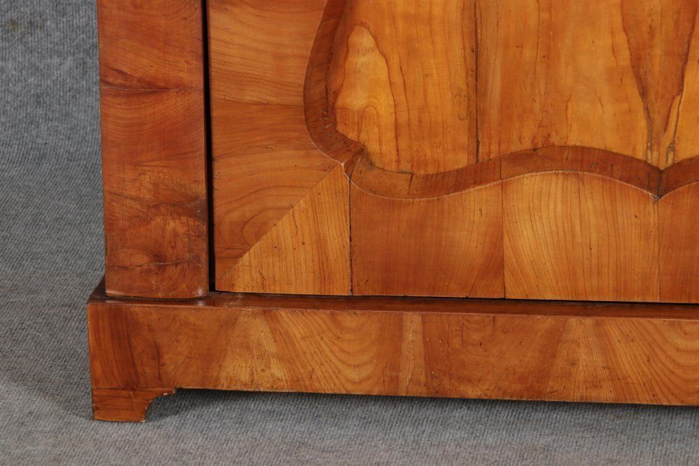 Antique Viennese Biedermeier Cabinet In Walnut, 1820s photo vintage