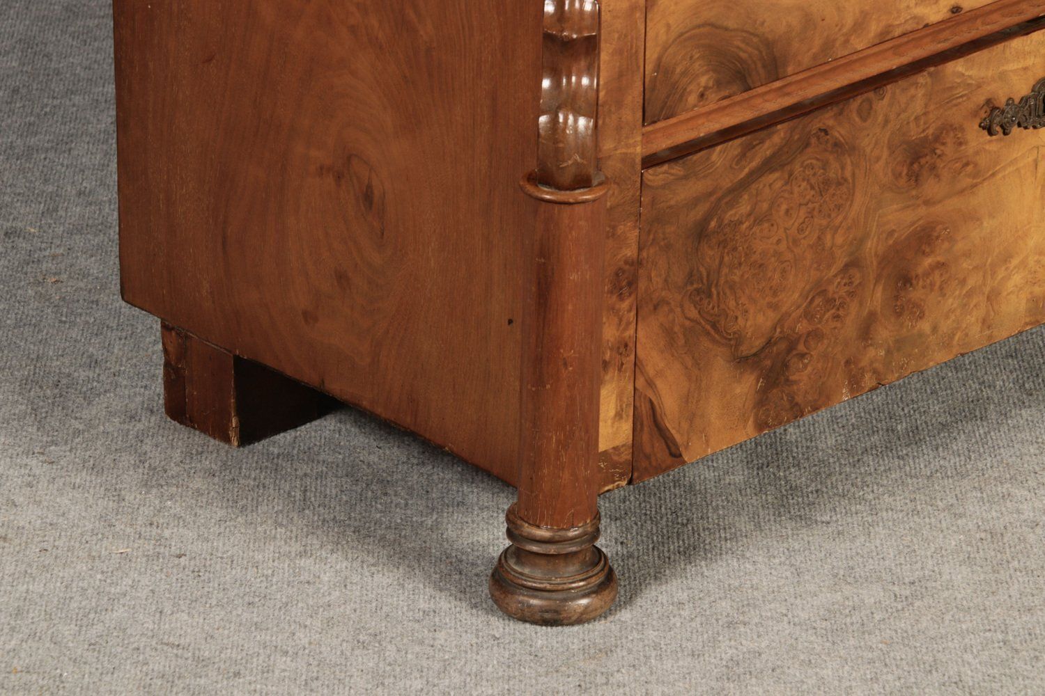 photo furniture Antique Louis Phillipe Secretary In Walnut, 1860