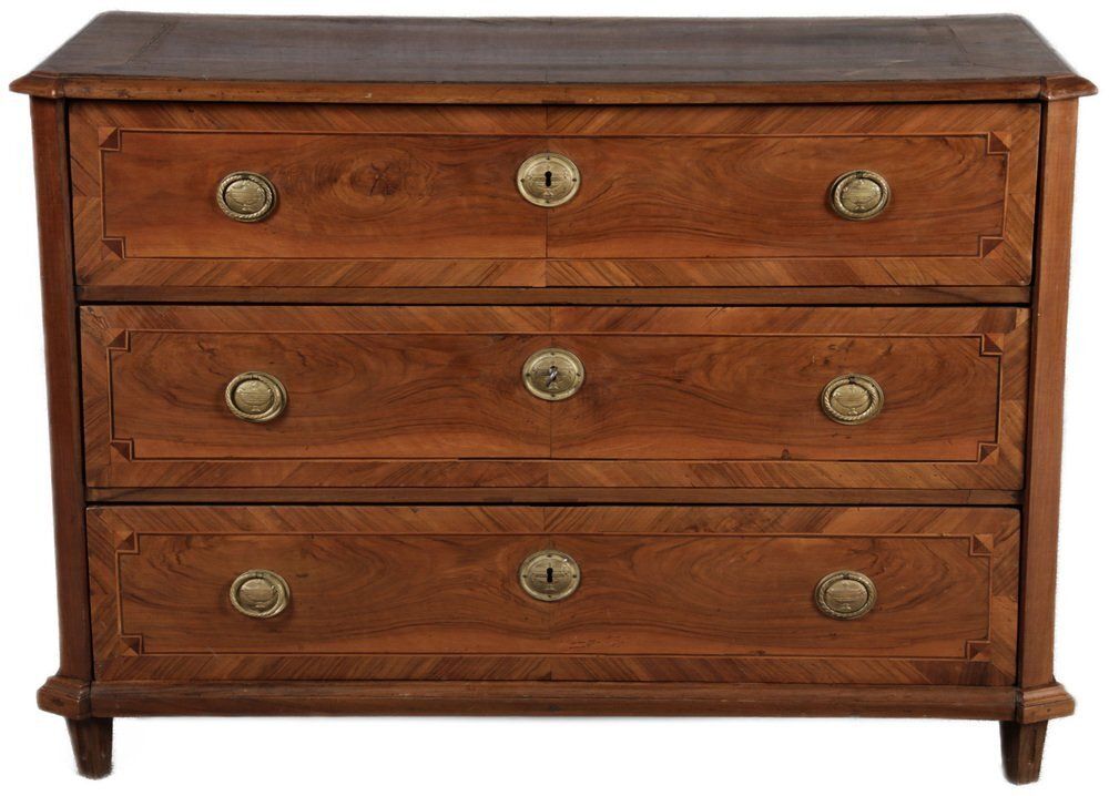 Antique Louis XVI Commode In Walnut, 1780