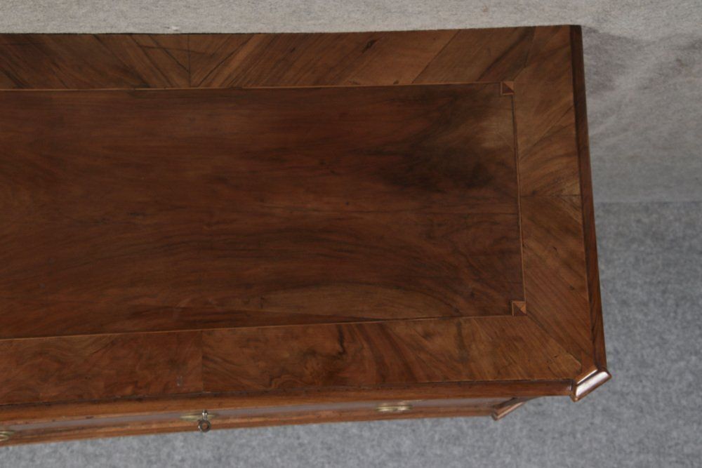 Antique Louis XVI Commode In Walnut, 1780 photo vinterior