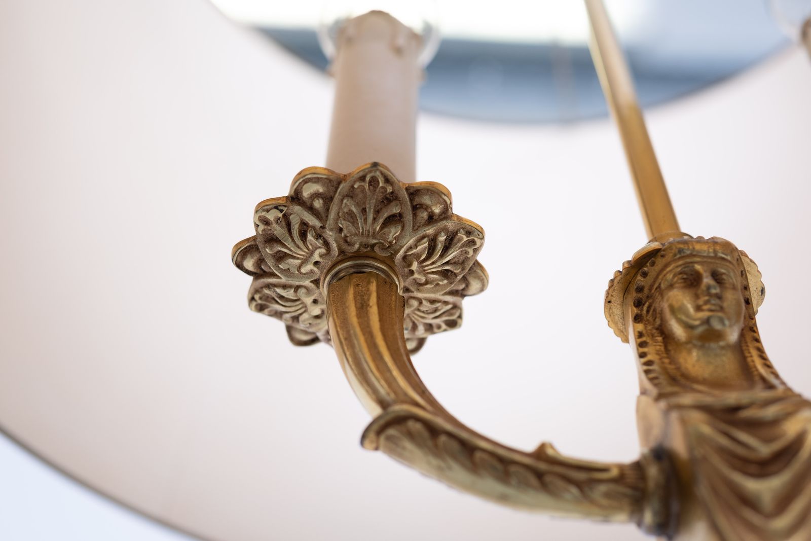 photo furniture Gilded Bronze Empire Floor Lamp France 1950s
