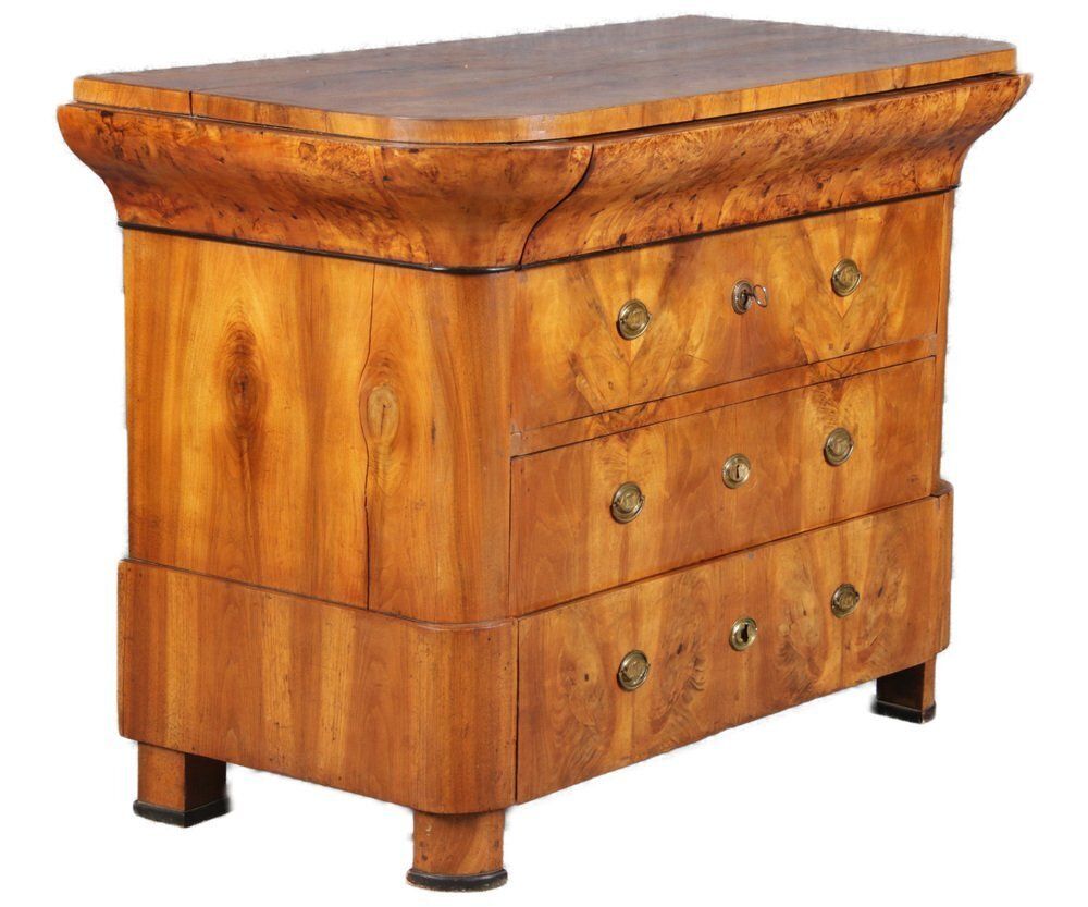 Ancient Biedermeier Walnut Chest Of Drawers, 1850s photo furniture