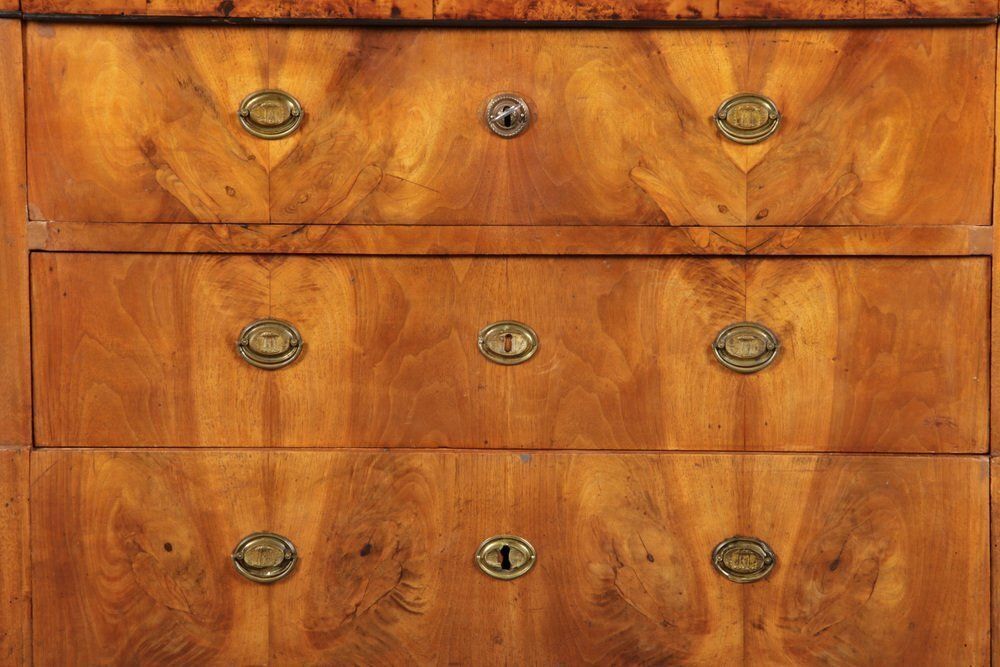 1974.0 Ancient Biedermeier Walnut Chest Of Drawers, 1850s photo