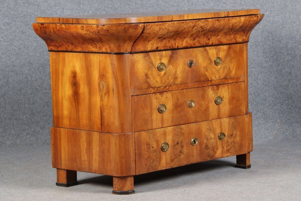 photo buy Ancient Biedermeier Walnut Chest Of Drawers, 1850s