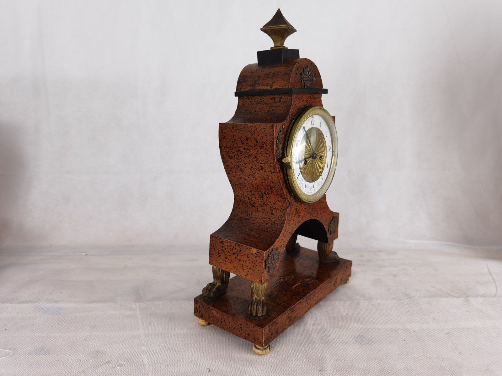 Biedermeier Clock By Franz Hochhoffer, Vienna, Austria, 1820s photo vintage
