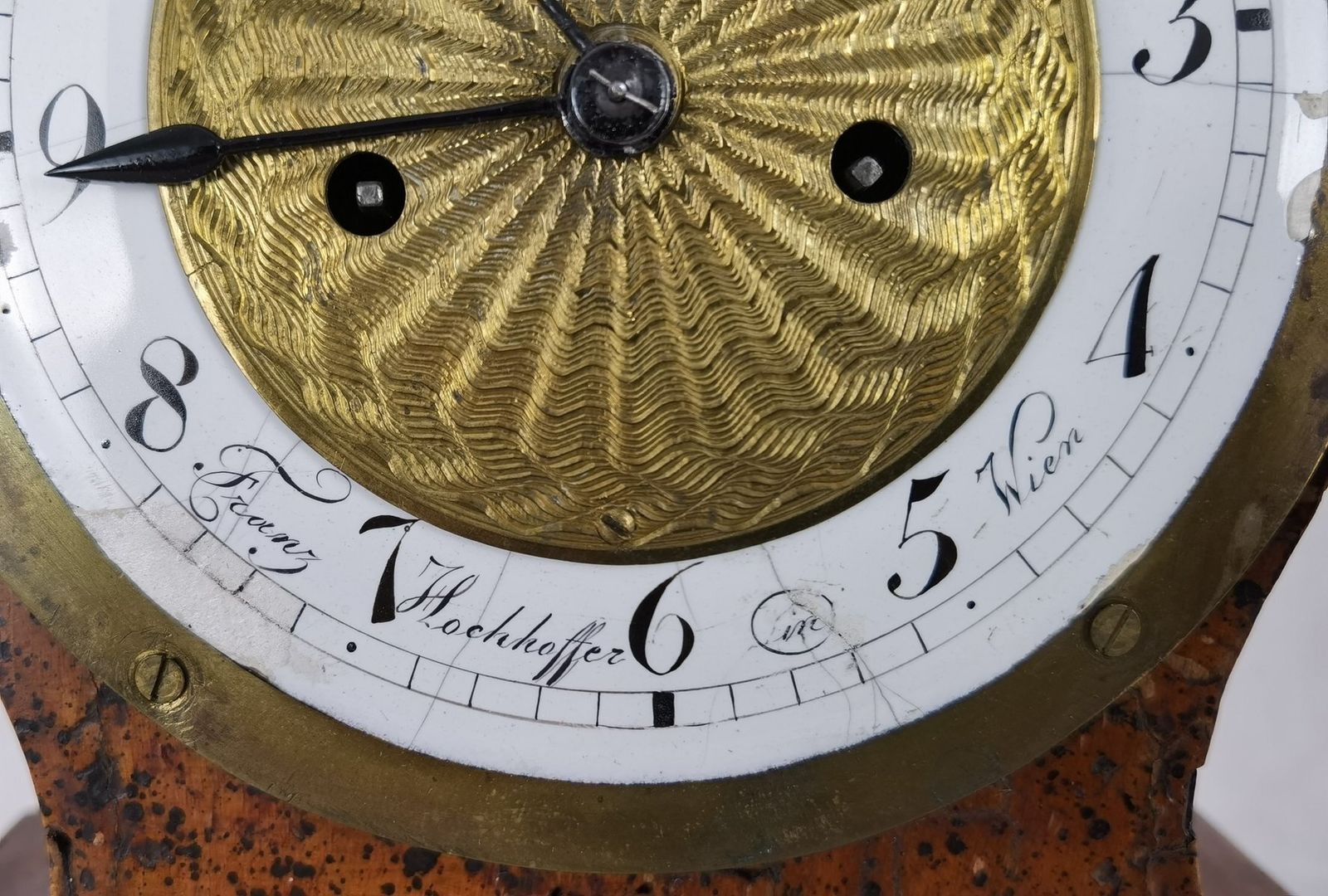 photo vintage Biedermeier Clock By Franz Hochhoffer, Vienna, Austria, 1820s