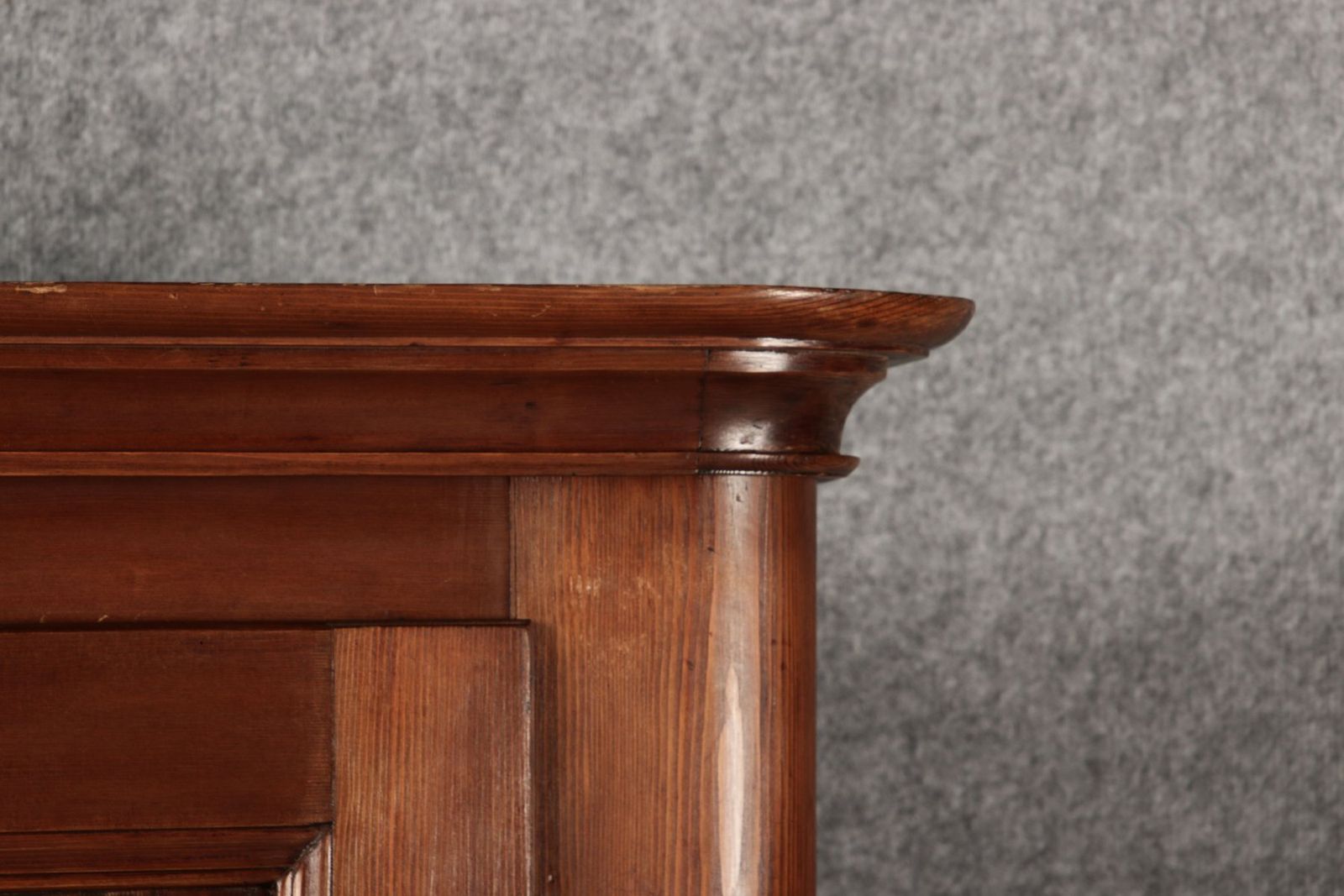 Furniture 19th Century Biedermeier Stained Walnut Softwood Cabinet, 1840s photo