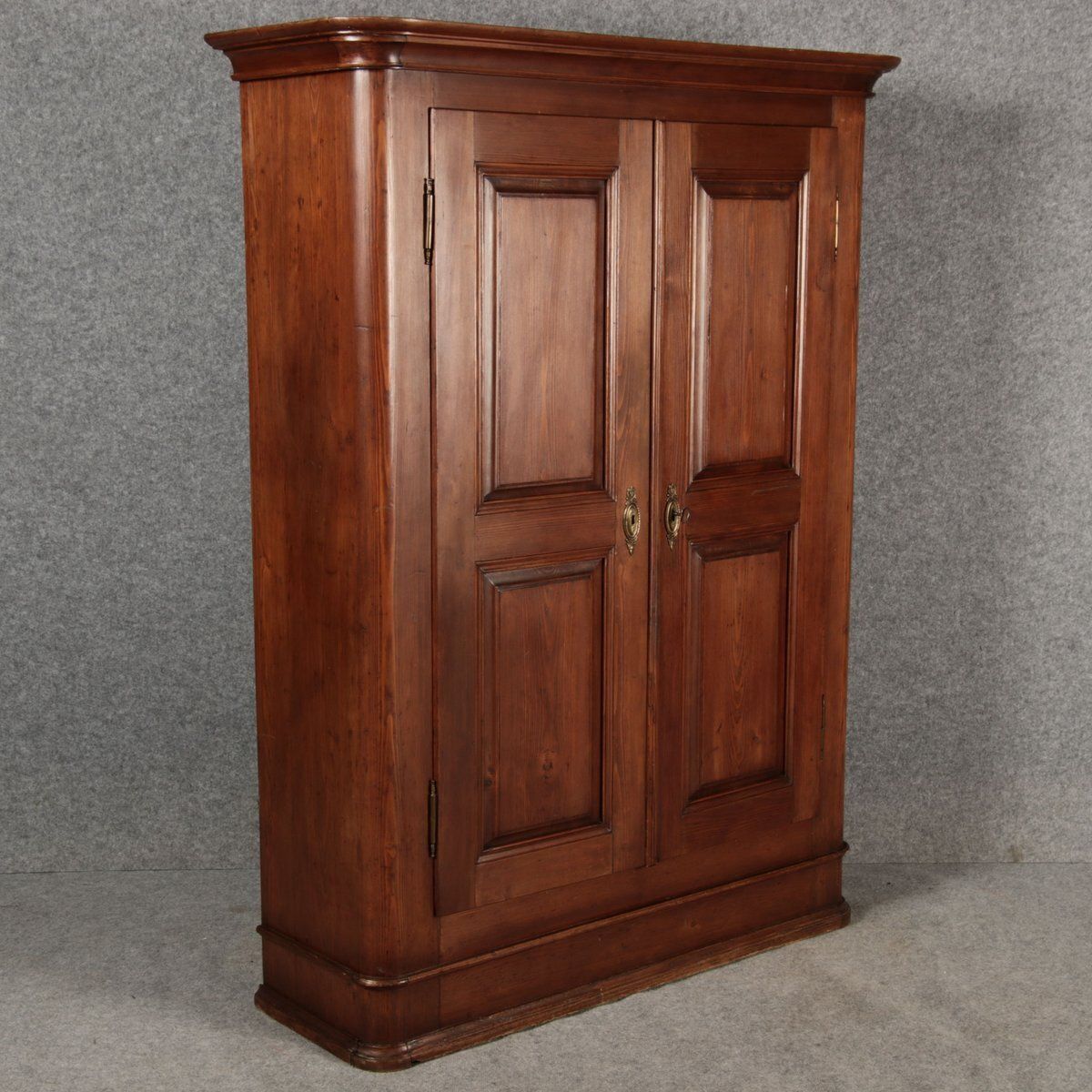 photo vinterior 19th Century Biedermeier Stained Walnut Softwood Cabinet, 1840s
