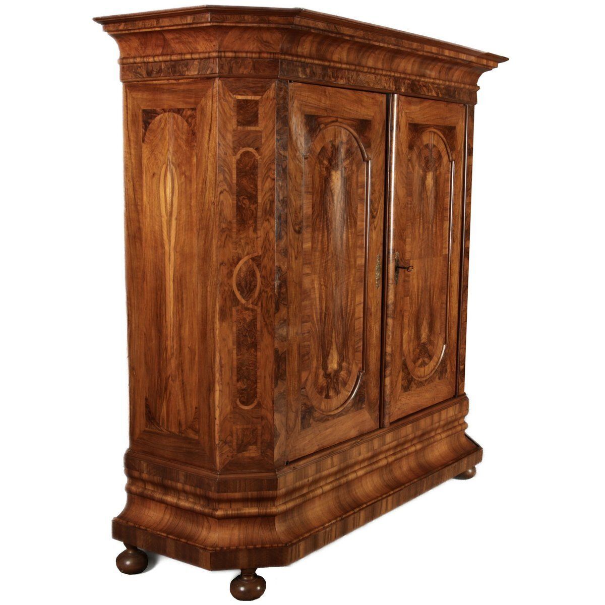 18th Century Baroque Walnut Wood Cabinet, 1740s photo furniture
