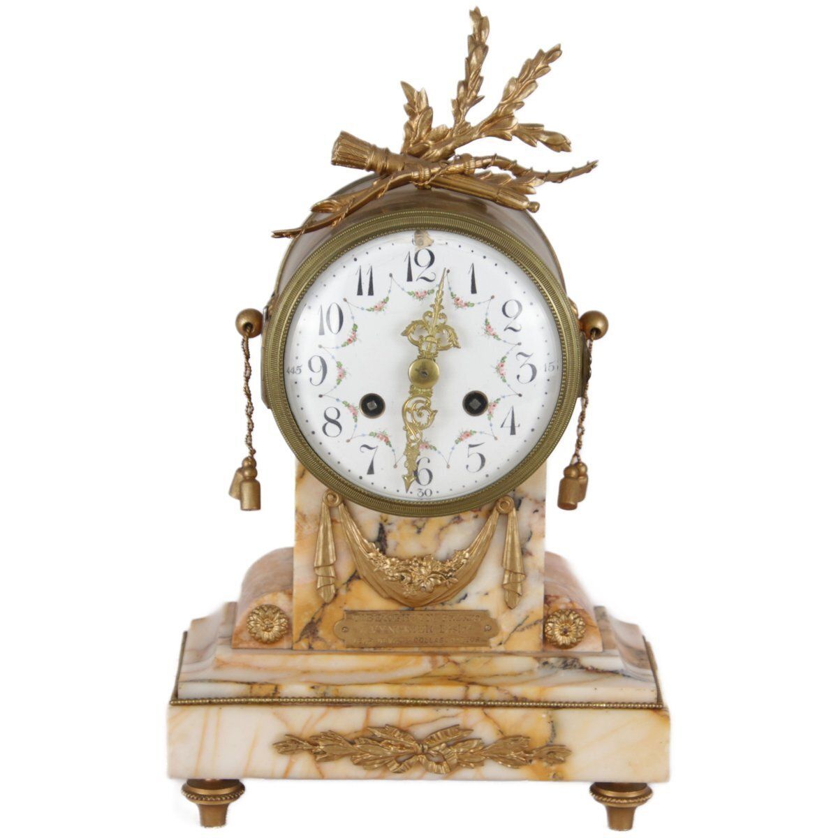 French Pendulum Mantel Clock, 1880s