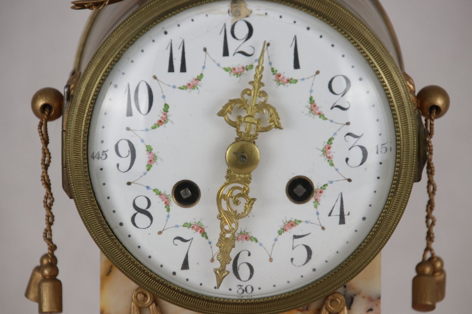 photo vintage French Pendulum Mantel Clock, 1880s
