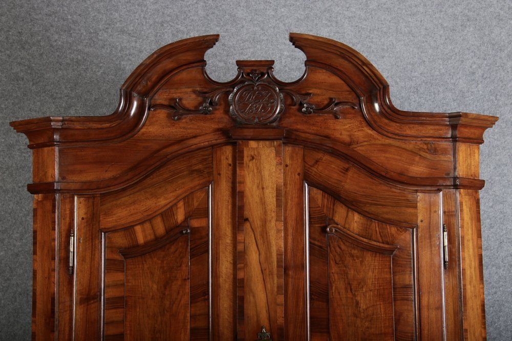 Antique Baroque Cabinet In Walnut, Schleswig Holstein, 1750s photo vinterior